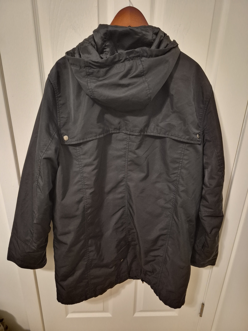 London Fog Black Hooded Utility Jacket - Picture 7 of 12